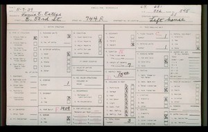WPA household census for 744 E 53RD STREET, Los Angeles County