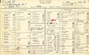 WPA household census for 756 YALE, Los Angeles