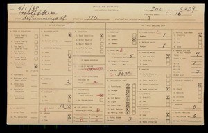 WPA household census for 110 S CUMMINGS ST, Los Angeles
