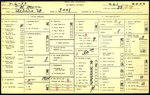 WPA household census for 3001 ALTURA ST, Los Angeles