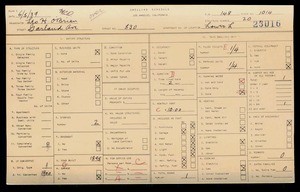 WPA household census for 830 GARLAND, Los Angeles