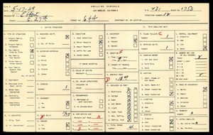 WPA household census for 644 EAST 27TH STREET, Los Angeles
