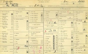 WPA household census for 341 N MOTT, Los Angeles