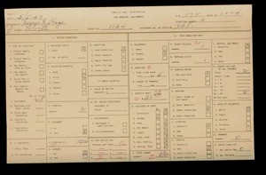 WPA household census for 1134 W 17TH, Los Angeles