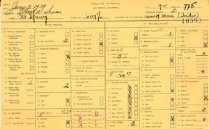 WPA household census for 609 N SPRING, Los Angeles