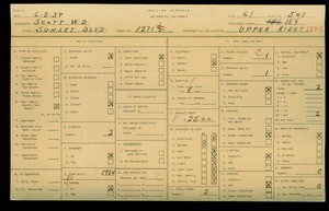 WPA household census for 1271 SUNSET BLVD, Los Angeles