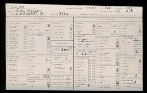 WPA household census for 3106 S KERCKHOFF STREET, Los Angeles County
