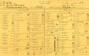 WPA household census for 1827 SILVERWOOD, Los Angeles