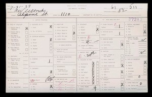 WPA household census for 1110 ALPINE STREET, Los Angeles