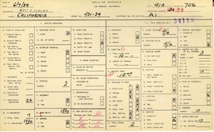WPA household census for 431 CALIFORNIA, Los Angeles