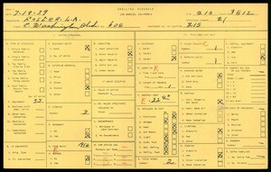 WPA household census for 605 EAST WASHINGTON BLVD, Los Angeles