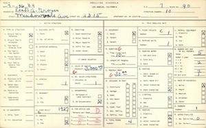 WPA household census for 2315 MEADOWVALE AVE, Los Angeles