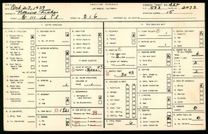 WPA household census for 316 WEST 111TH PLACE, Los Angeles County