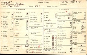 WPA household census for 542 ROSE AVE, Los Angeles County