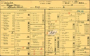 WPA household census for 809 LINCOLN BLVD, Los Angeles County