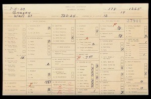WPA household census for 722 WALL, Los Angeles
