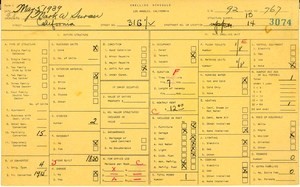 WPA household census for 316 CALIFORNIA, Los Angeles