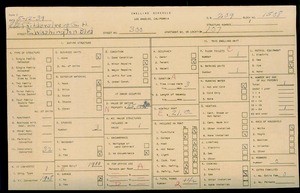 WPA household census for 300 E WASHINGTON, Los Angeles