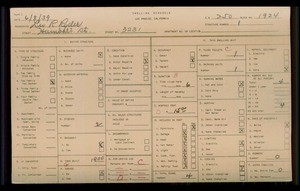 WPA household census for 3231 HUMBOLT STREET, Los Angeles
