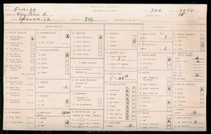 WPA household census for 919 SPENCE, Los Angeles