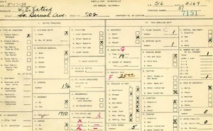 WPA household census for 702 S BERNAL AVE, Los Angeles