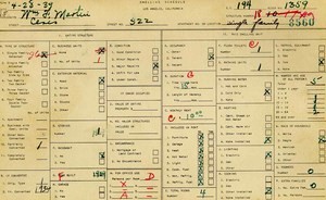 WPA household census for 522 CERES, Los Angeles