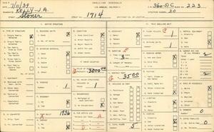 WPA household census for 1714 STONER AVE, Los Angeles