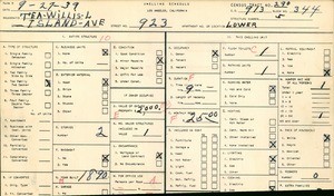 WPA household census for 923 ISLAND AVE, Los Angeles County