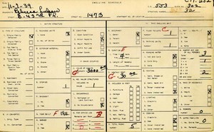 WPA household census for 1473 E 43RD, Los Angeles