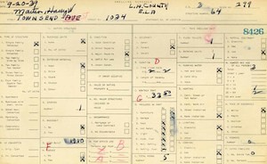 WPA household census for 1034 S TOWNSEND