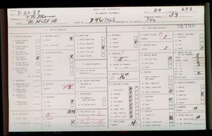 WPA household census for 746 N HILL, Los Angeles