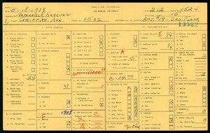 WPA household census for 1502 GRIFFITH AVE, Los Angeles