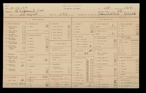 WPA household census for 1318 WRIGHT, Los Angeles