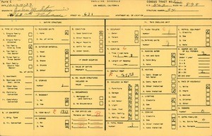 WPA household census for 631 WEST 63RD PLACE, Los Angeles County