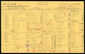 WPA household census for 1502 GRIFFITH AVE, Los Angeles