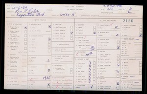 WPA household census for 11430 EXPOSITION, Los Angeles County