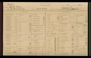 WPA household census for 979 N BROADWAY, Los Angeles