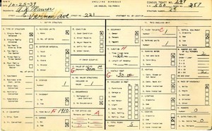 WPA household census for 221 E VERNON, Los Angeles