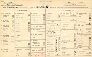 WPA household census for 1848 1/2 WORKMAN, Los Angeles