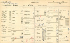 WPA household census for 2330 GLOVER PLACE, Los Angeles
