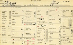 WPA household census for 424 N SOTO, Los Angeles