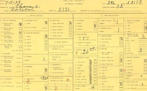 WPA household census for 2721 FOLSOM, Los Angeles