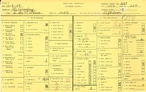 WPA household census for 1054 E 42ND, Los Angeles