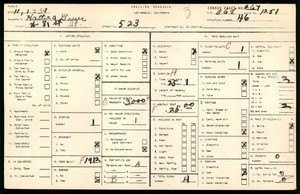 WPA household census for 523 W 81ST ST, Los Angeles County