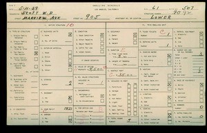 WPA household census for 905 MARVIEW AVENUE, Los Angeles