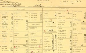 WPA household census for 2667 WORKMAN, Los Angeles