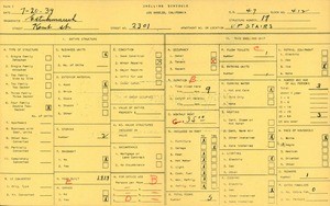 WPA household census for 2301 KENT STREET, Los Angeles