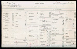 WPA household census for 1531 DAVIS, Los Angeles