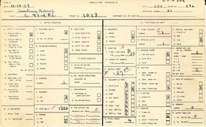 WPA household census for 1013 E 43RD, Los Angeles