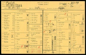 WPA household census for 149 W 39TH STREET, Los Angeles County